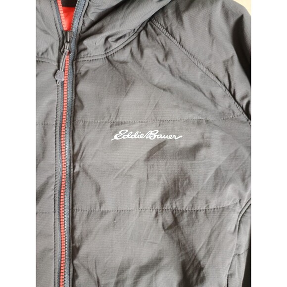 Eddie Bauer First Ascent Jacket Women's XL Ignite Flux Hooded Gray Orange Coat - Picture 6 of 11